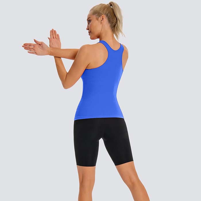 MathCat Tank Tops with Built in Bras, Sleeveless Workout Running Tops Racerback Yoga Shirts