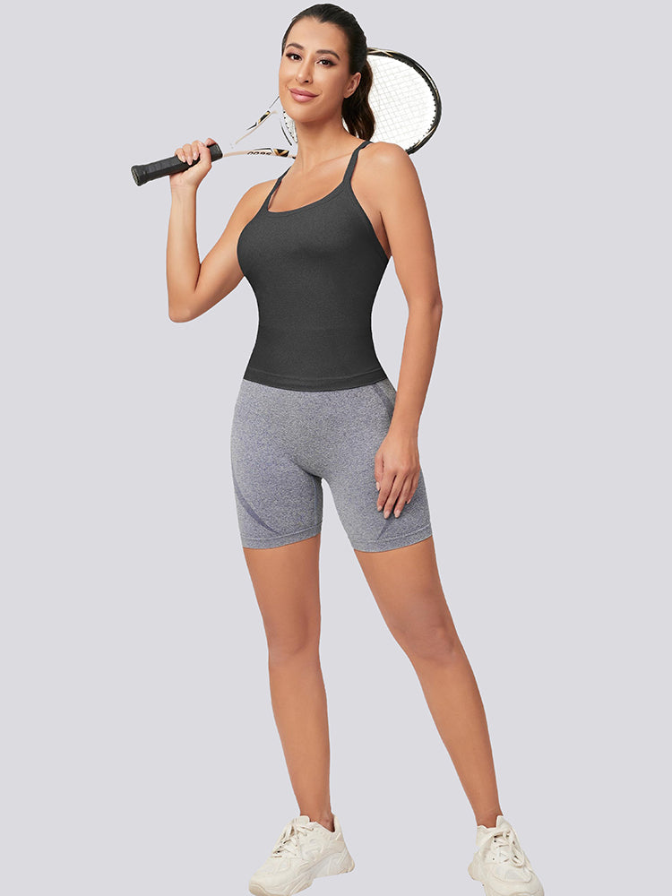 MathCat Racerback Athletic Women Tank Top Carbongrey