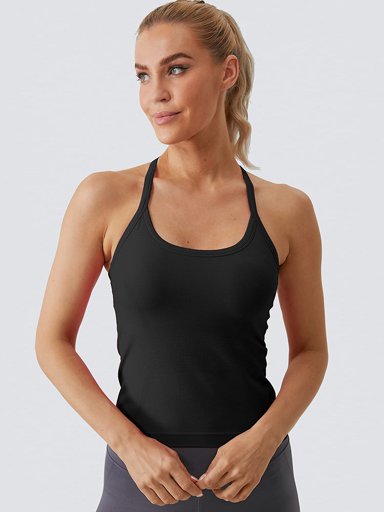 MathCat Racerback Athletic Black Tank Top Black