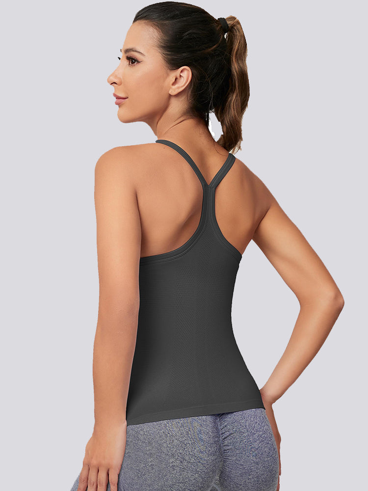 MathCat Racerback Athletic Women Tank Top Carbongrey