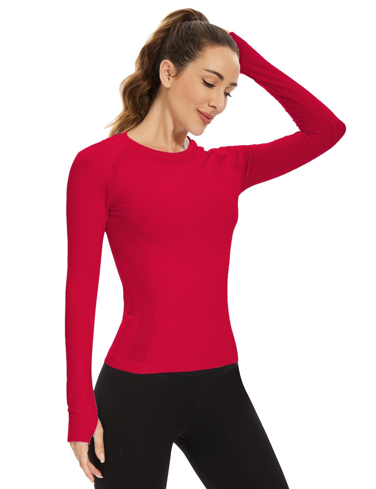 Wholesale Sportswear in Bulk MATHCAT Quick Dry Gym Athletic Long Sleeve Workout Shirts