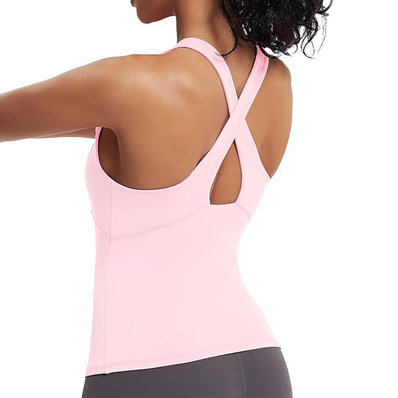 MATHCAT Womens Cross Back Workout Tank Tops Wholesale