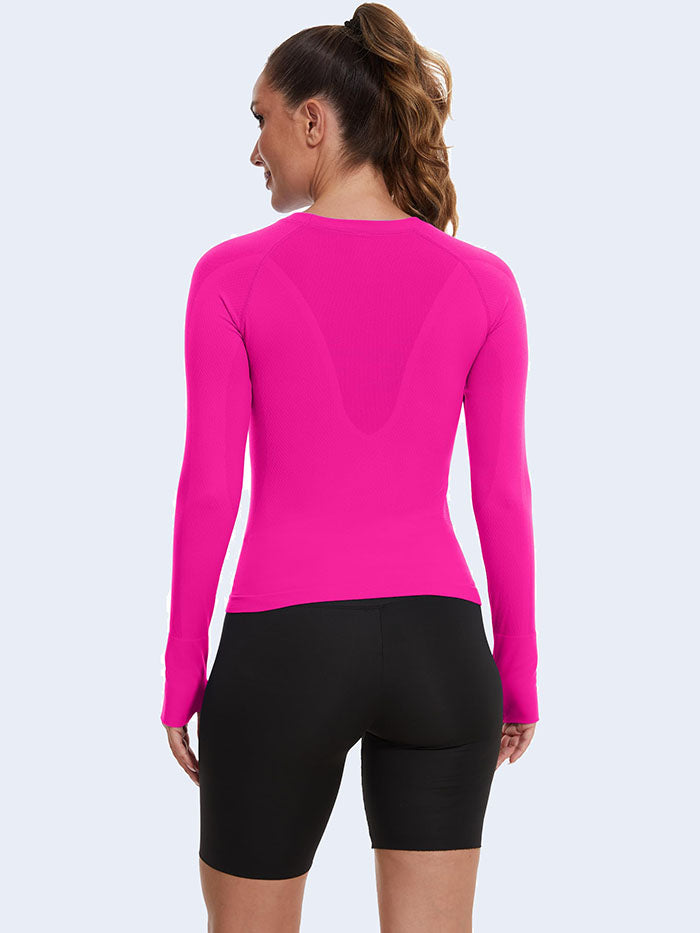 Wholesale Sportswear in Bulk MATHCAT Seamless Long Sleeve Women Workout Shirts