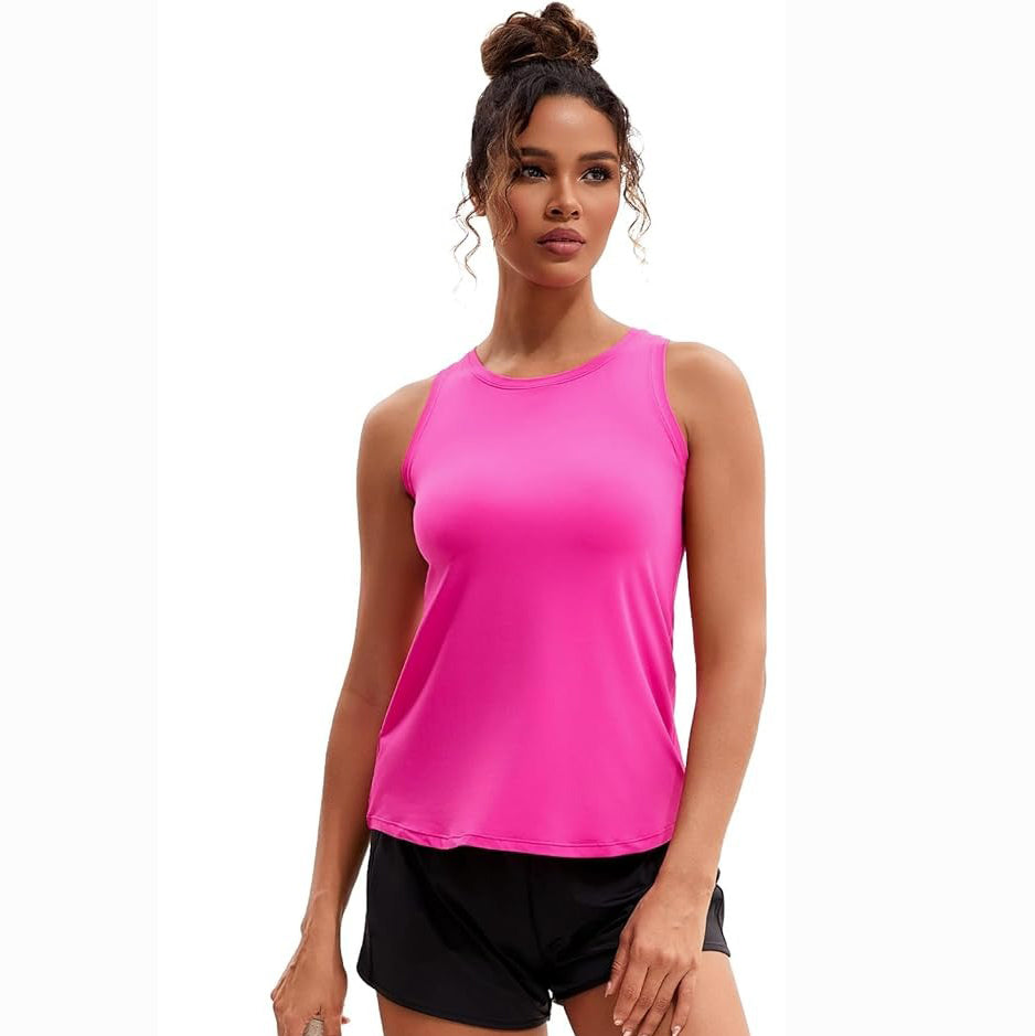 MATHCAT Women's Workout Tank Tops Racerback Lightweight Yoga Tennis Shirts Loose Fit Athletic Running Tank Top
