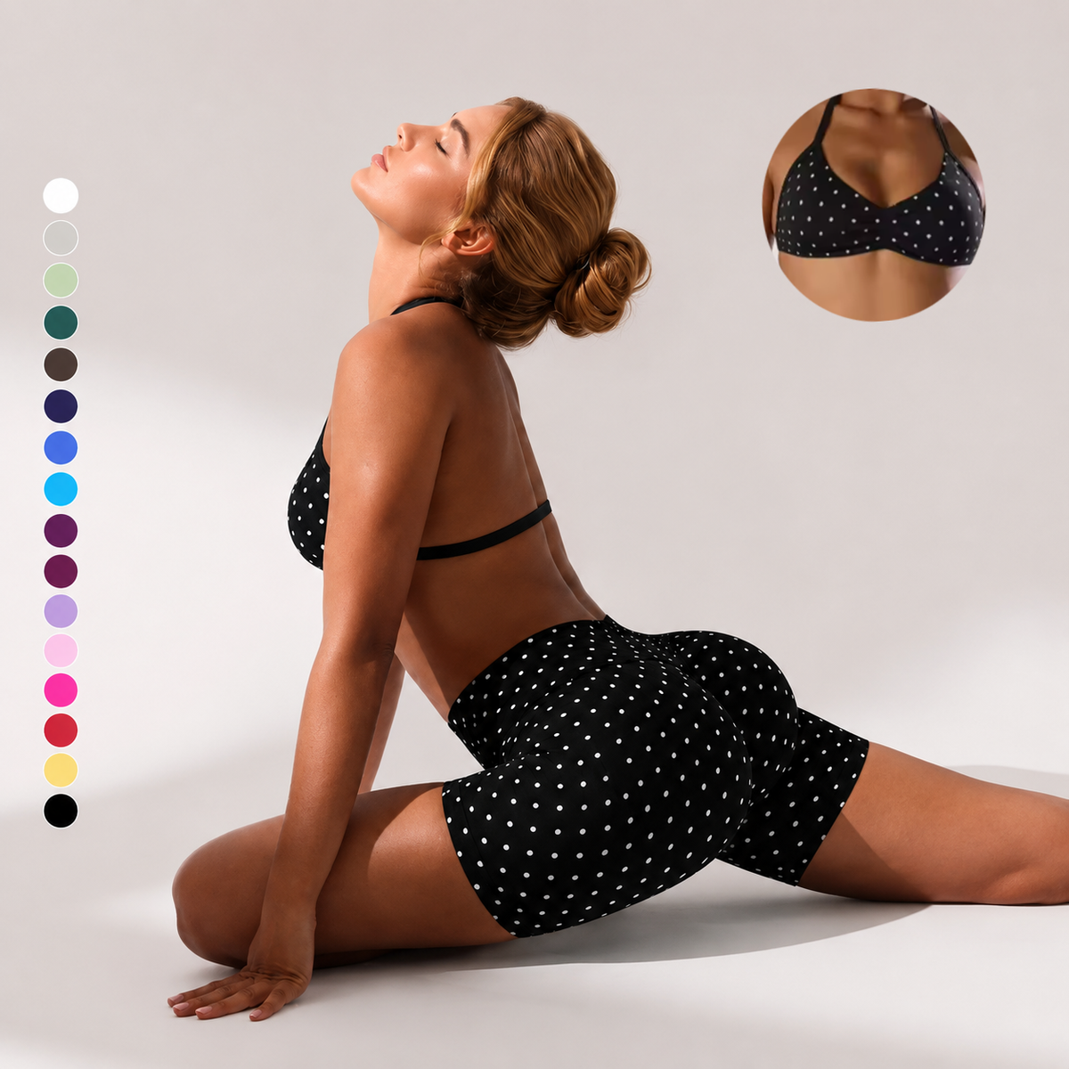 Body-Sculpting Women's 2 Piece Sporty Set, High Waisted Tight Shorts and Slim Fit Tank Top, Breathable Summer Activewear