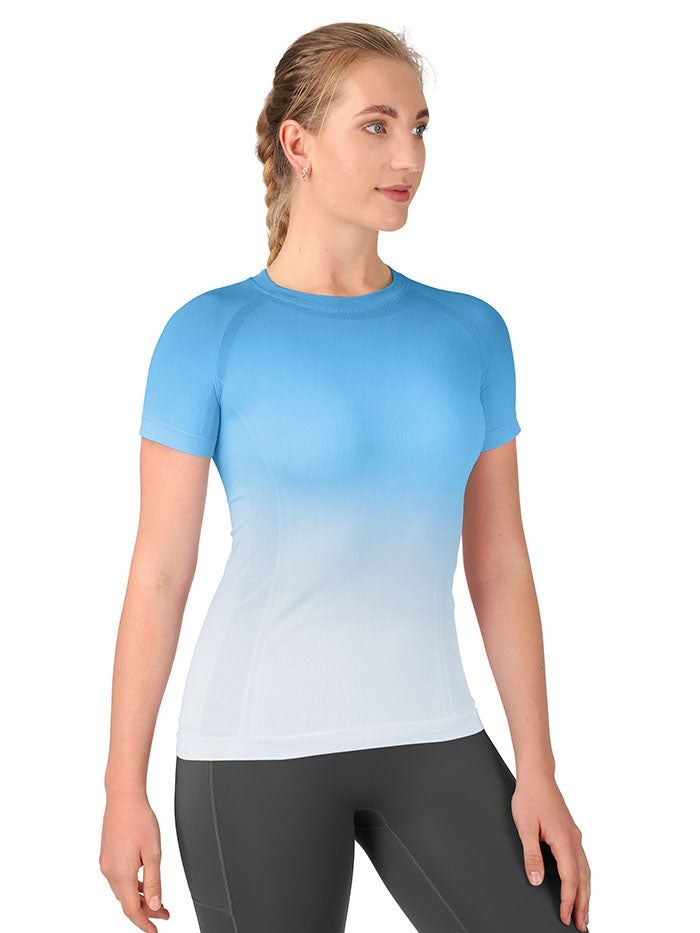 Wholesale Gradient Running Shirts – MATHCAT Seamless Long Sleeve Team & Custom Fitness Tops