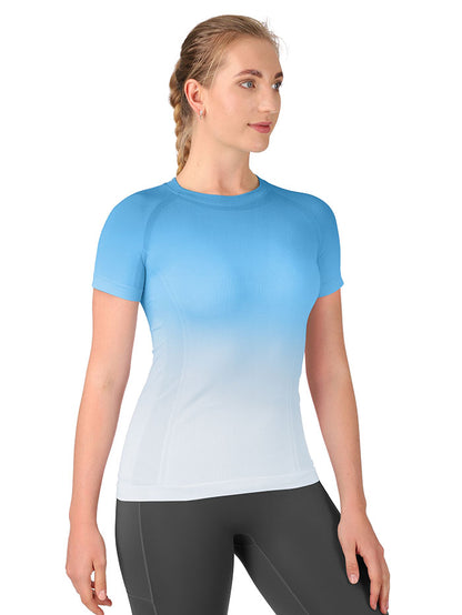 Wholesale Gradient Running Shirts – MATHCAT Seamless Long Sleeve Team & Custom Fitness Tops
