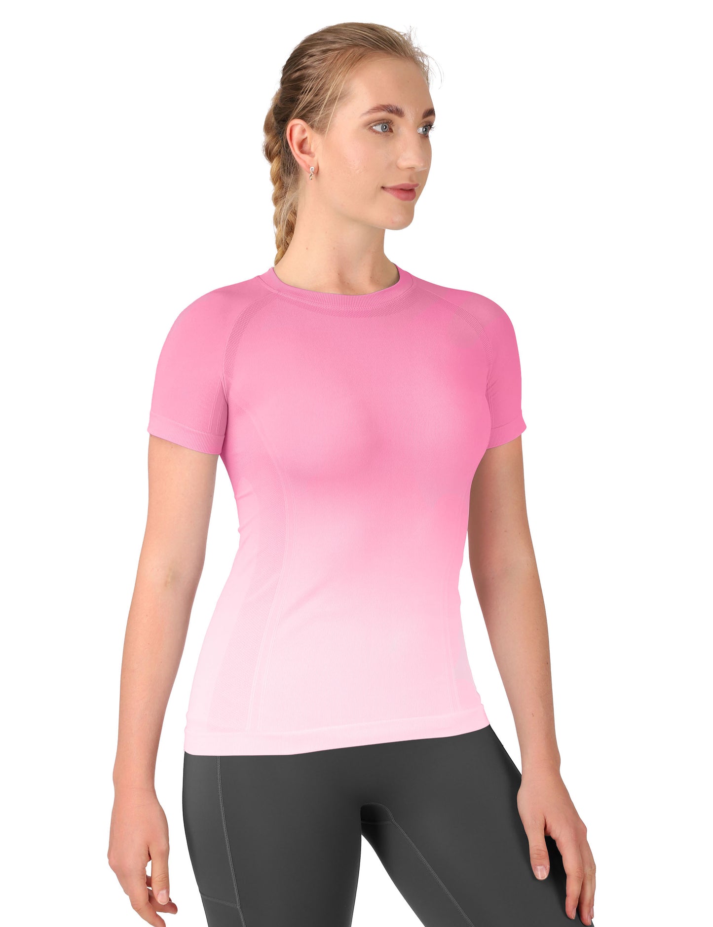 Wholesale Gradient Running Shirts – MATHCAT Seamless Long Sleeve Team & Custom Fitness Tops