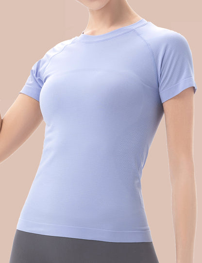 MATHCAT Seamless Yoga Athletic Workout T-Shirts