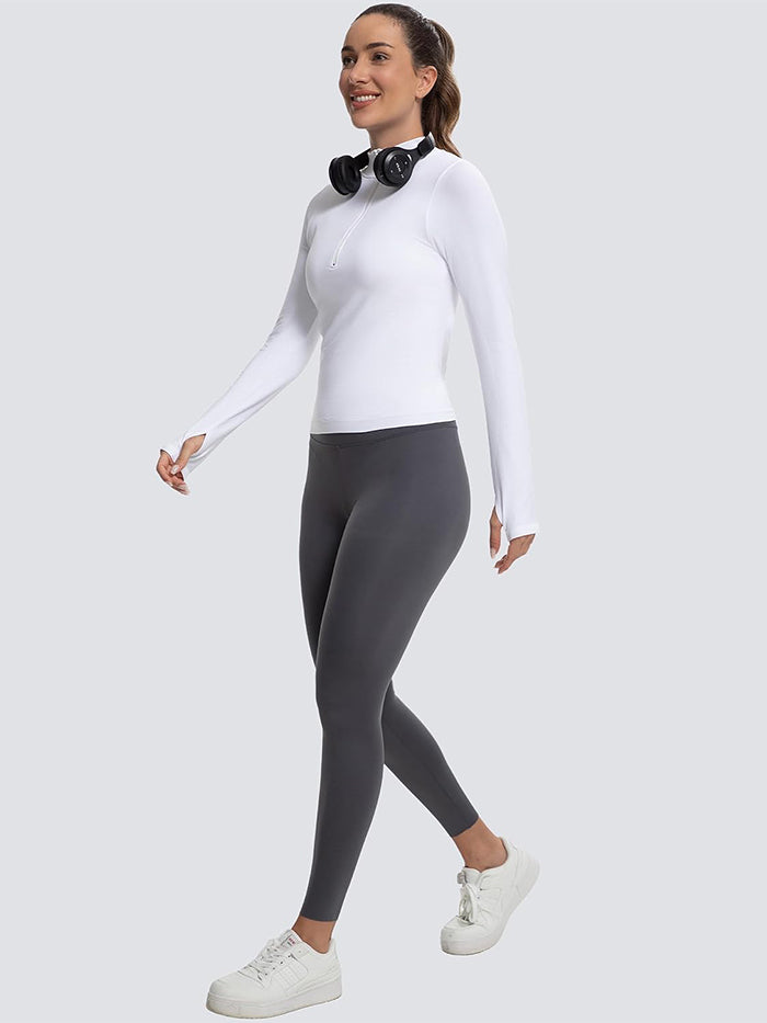MATHCAT Womens Lightweight Half Zip Workout Jackets with Thumb Holes Wholesale