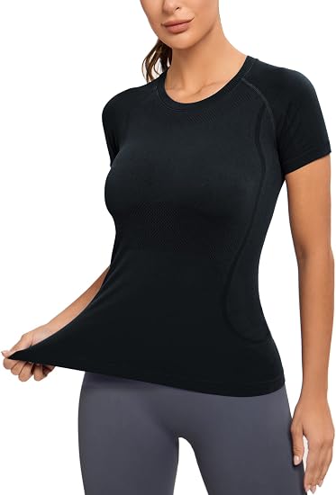 Bulk Fitness T-Shirts – MATHCAT Seamless Short Sleeve Shirts for Matching Gym Teams
