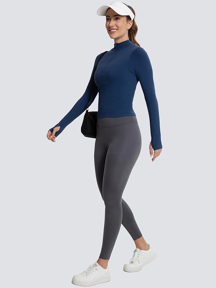 MATHCAT Womens Lightweight Half Zip Workout Jackets with Thumb Holes Wholesale