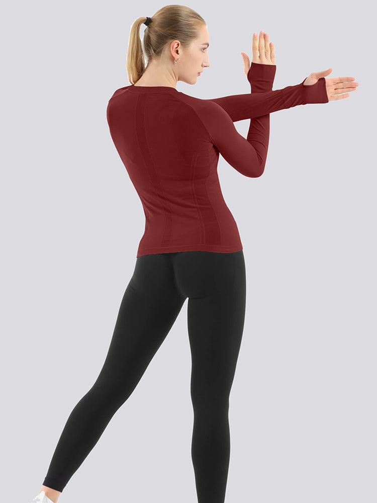 Workout shirts with thumb deals holes