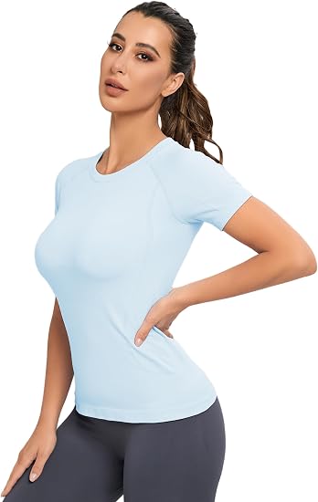 Bulk Fitness T-Shirts – MATHCAT Seamless Short Sleeve Shirts for Matching Gym Teams