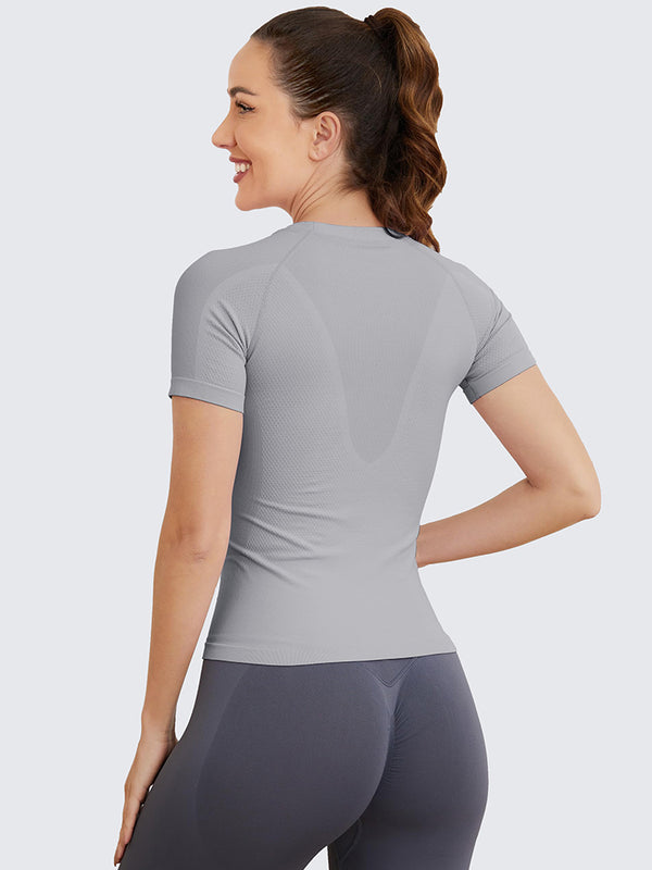 MATHCAT Seamless Soft Workout Tops T-shirt