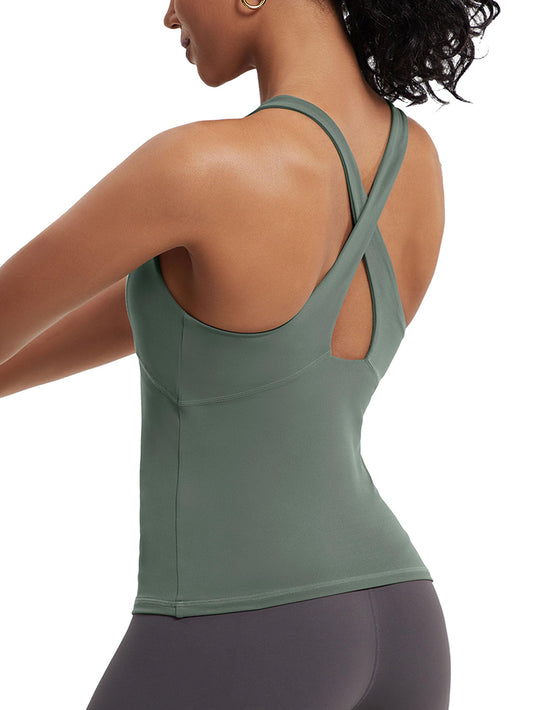 MATHCAT Womens Cross Back Workout Tank Tops Wholesale