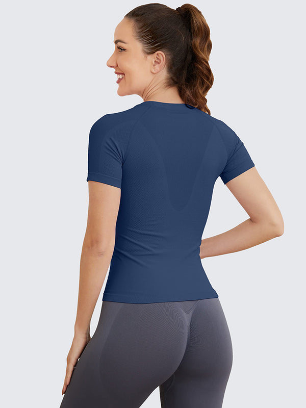 MATHCAT Seamless Soft Workout Tops T-shirt
