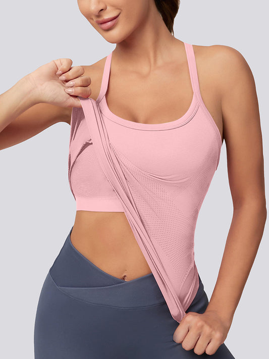 MathCat Racerback Athletic Tank Top Pink