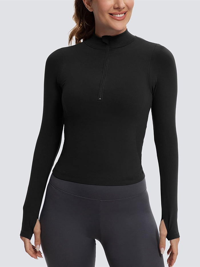 MATHCAT Womens Lightweight Half Zip Workout Jackets with Thumb Holes Wholesale
