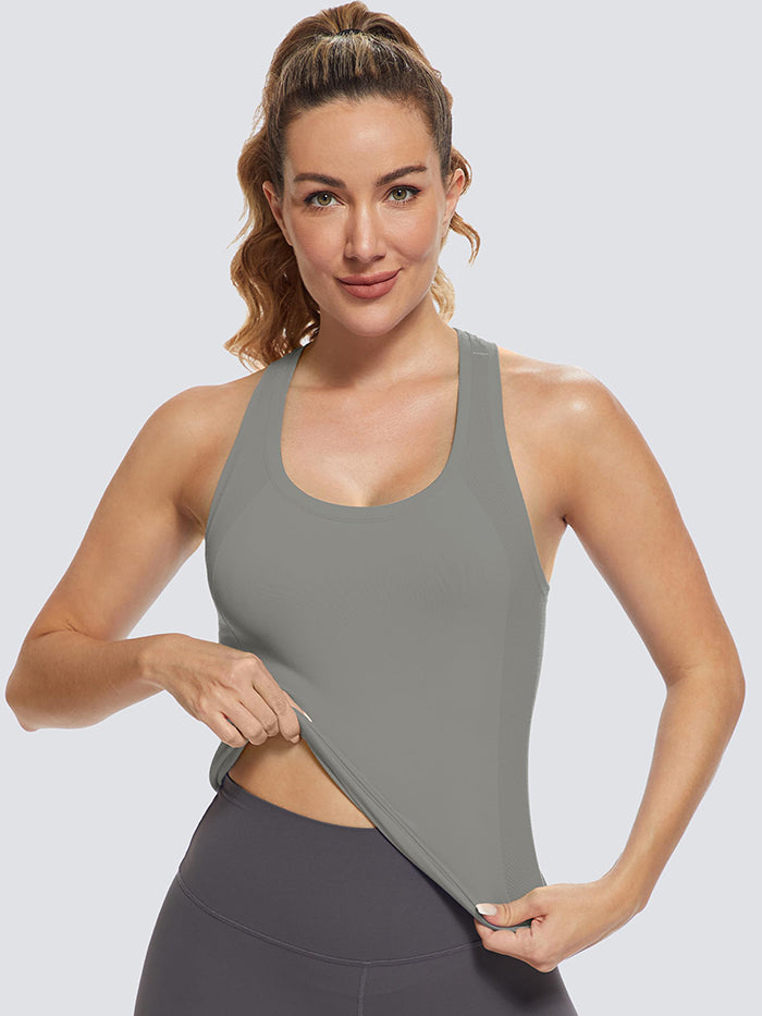 MathCat Women Running Seamless Workout Tank Top