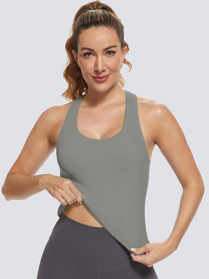 MathCat Women Running Seamless Workout Tank Top
