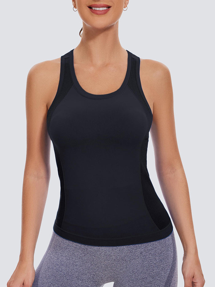 MathCat Women Running Seamless Workout Tank Top