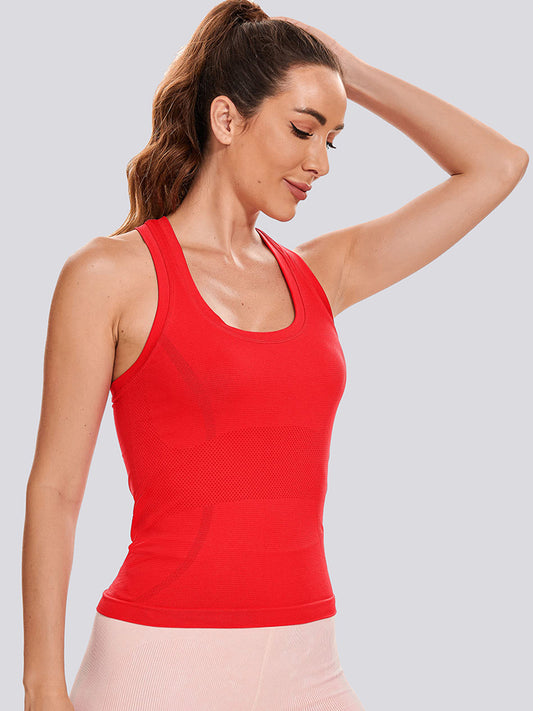 Seamless Workout Tank Tops for Women Racerback Athletic Camisole