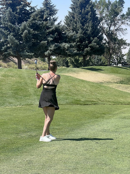 MathCat Tennis Dress, Athletic Dress for Women with Built in Bra & Shorts Pockets Golf Summer Dresses Outfits for Workout