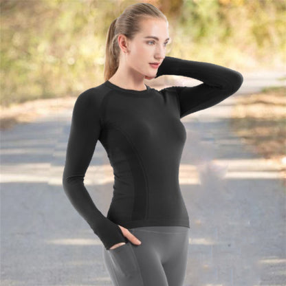 Mathcat Seamless Workout Shirts Breathable Long Sleeve Yoga Tops Army Green
