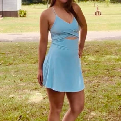MathCat Tennis Dress, Athletic Dress for Women with Built in Bra & Shorts Pockets Golf Summer Dresses Outfits for Workout