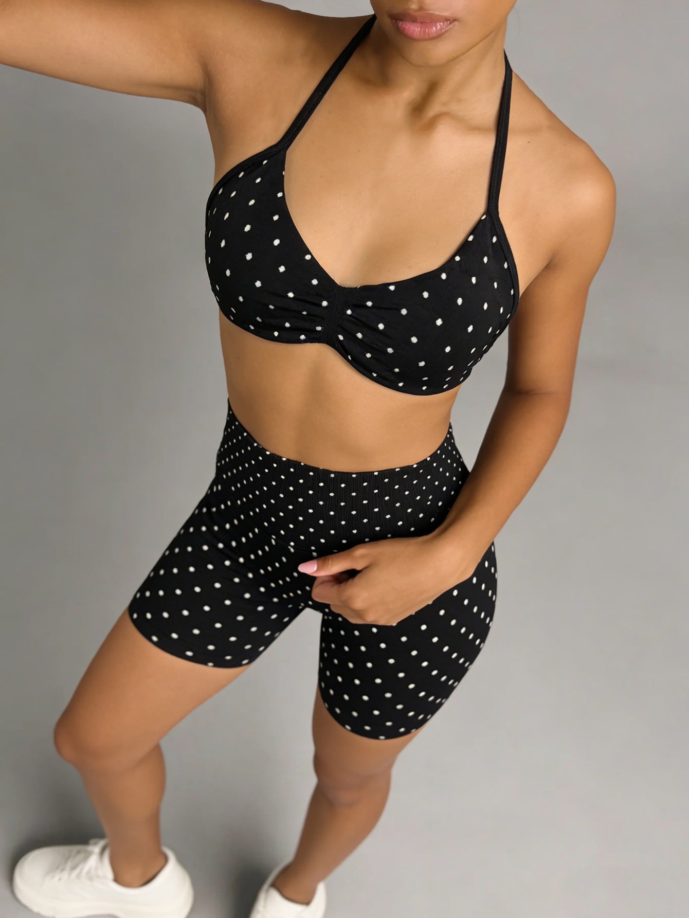 Body-Sculpting Women's 2 Piece Sporty Set, High Waisted Tight Shorts and Slim Fit Tank Top, Breathable Summer Activewear