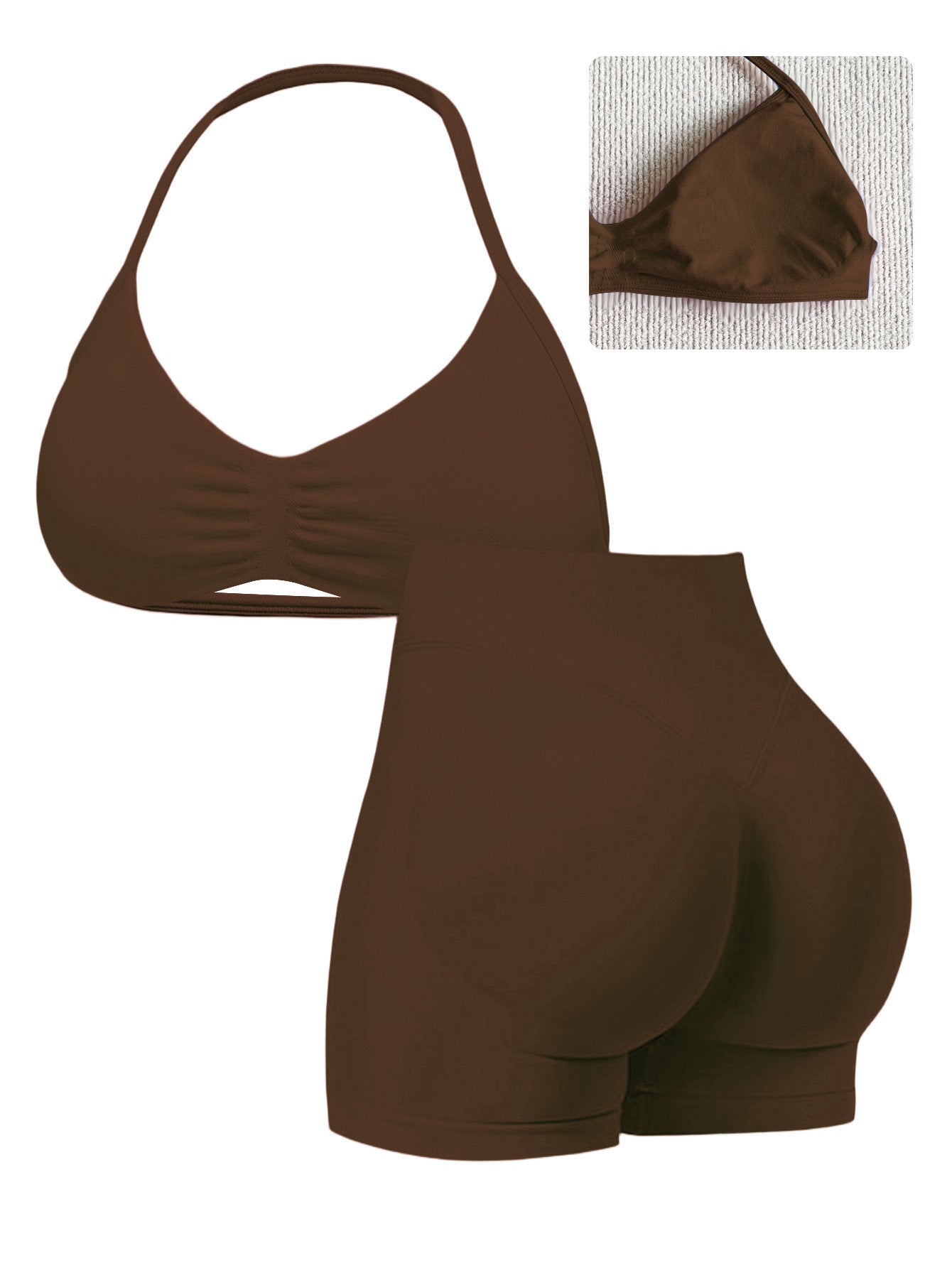 Body-Sculpting Women's 2 Piece Sporty Set, High Waisted Tight Shorts and Slim Fit Tank Top, Breathable Summer Activewear