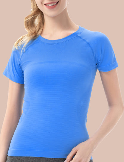 MATHCAT Seamless Yoga Athletic Workout T-Shirts