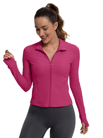 MATHCAT Womens Light Jacket for Spring Ribbed Athletic Jacket with Pockets