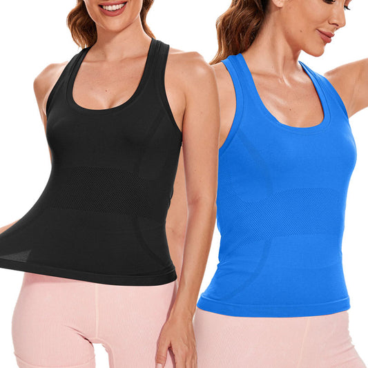 MathCat 2 Pack  Racerback Athletic Yoga Women Tank Tops